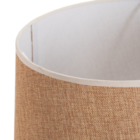 Veioză verde din ceramică cu relief frunze și abajur textil [1]