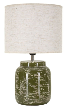 Corpuri de iluminat - Lampă de masă verde bază materică
