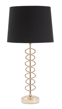 Stil de design - Veioza X, auriu negru, fier poliester