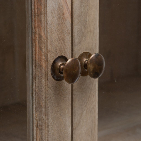 Vitrină mango alb antichizat sticlă [8]