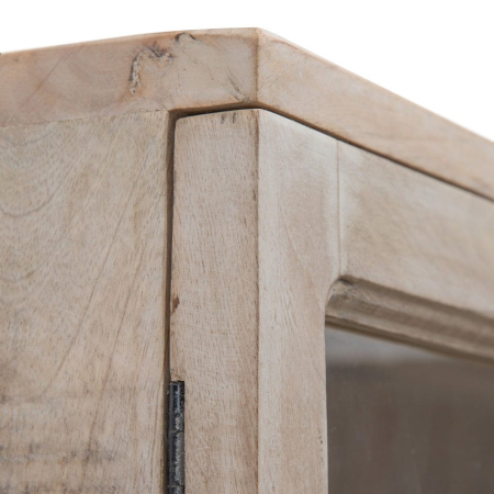 Vitrină mango alb antichizat sticlă [4]