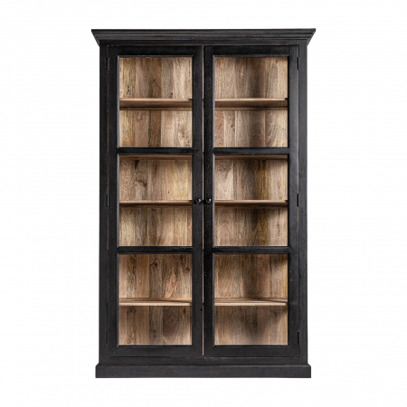 Vitrine - Vitrina coloniala mango negru natural|Vitrine autentice