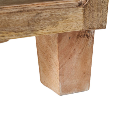 Vitrină mango natural două uși sticlă [6]