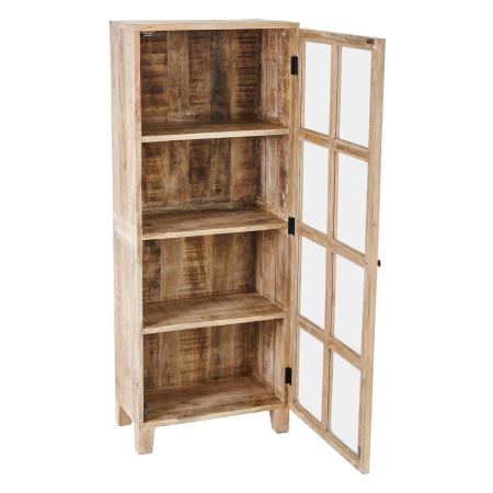 Vitrină mango natural ușă sticlă [2]