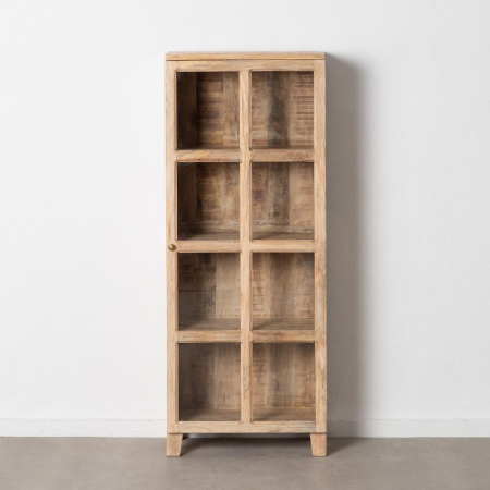Mobilier - Vitrină mango natural ușă sticlă