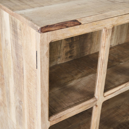 Vitrină mango natural înaltă sticlă [3]