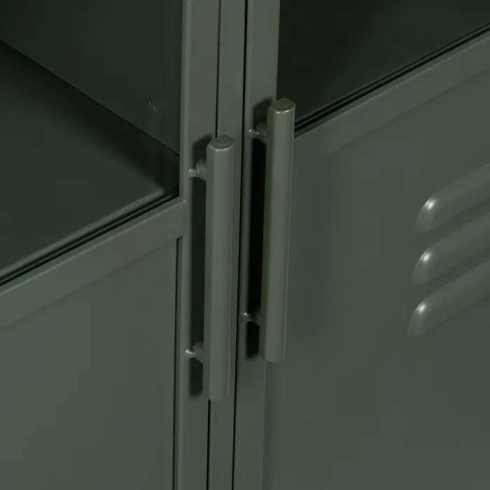 Vitrina metal verde industrial|Vitrine decor moderne [6]