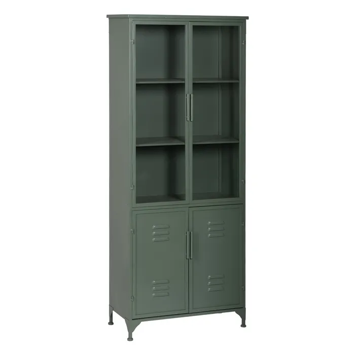 Vitrina metal verde industrial|Vitrine decor moderne [1]