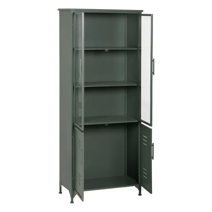 Vitrina metal verde industrial|Vitrine decor moderne [2]