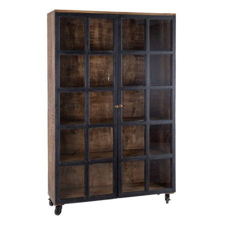 Vitrină industrială mango negru sticlă [1]