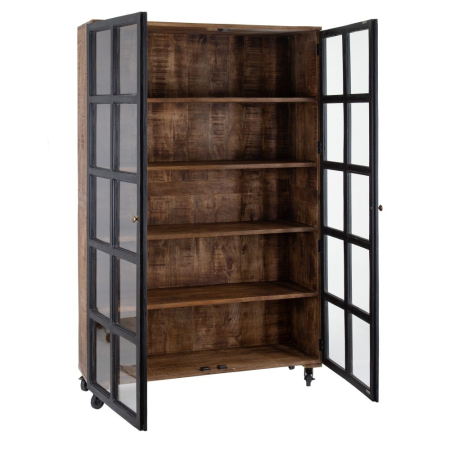 Vitrină industrială mango negru sticlă [2]