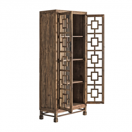Vitrina coloniala lemn reciclat maro|Vitrine cu caracter [2]