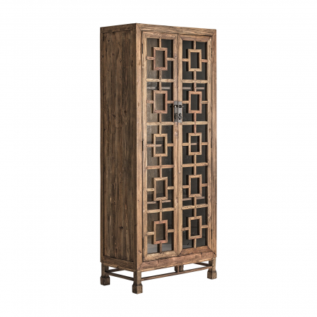 Vitrina coloniala lemn reciclat maro|Vitrine cu caracter [1]