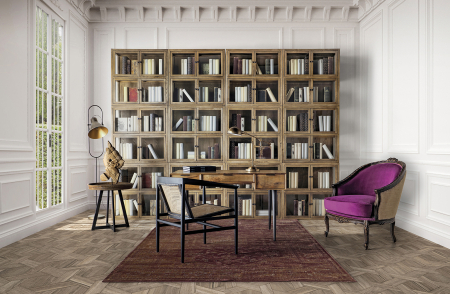 Vitrina modulara clasica lemn reciclat|Vitrine versatile [6]