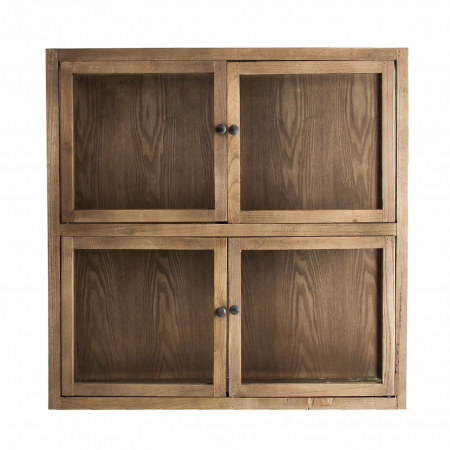 Vitrine - Vitrina modulara clasica lemn reciclat|Vitrine versatile