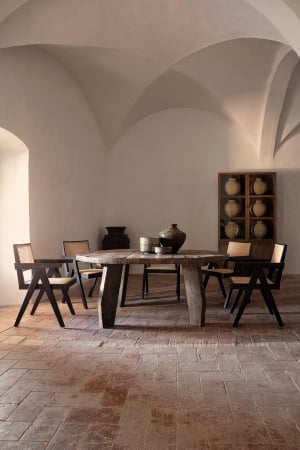 Vitrina coloniala lemn tec reciclat|Vitrine impunatoare [7]