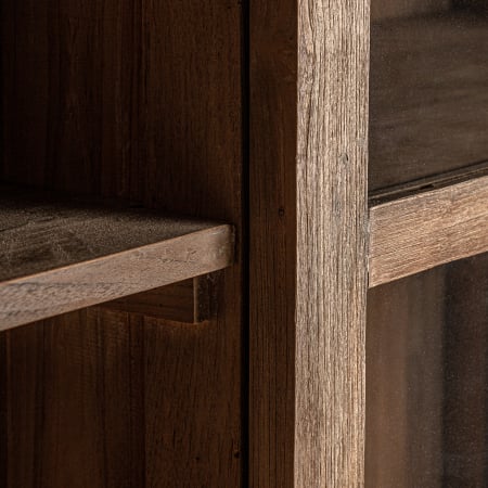 Vitrina coloniala lemn tec reciclat|Vitrine impunatoare [3]