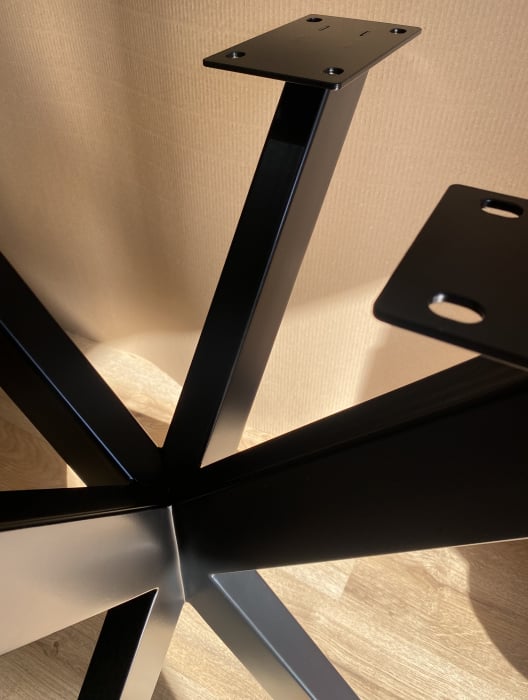 picioare masa metal spider negru rotund [8]