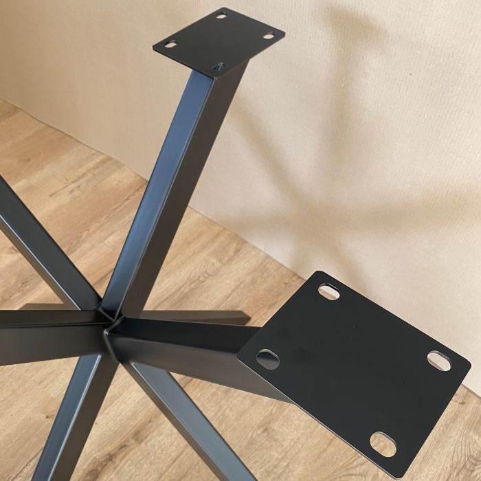 Picior masa metal Spider Clasic 900x700x720 mm, negru, slim [4]