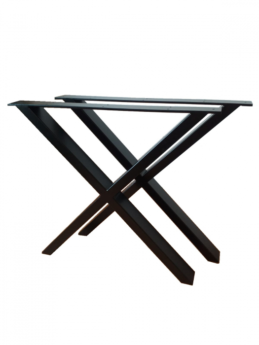 picioare masa metal model x negru [1]
