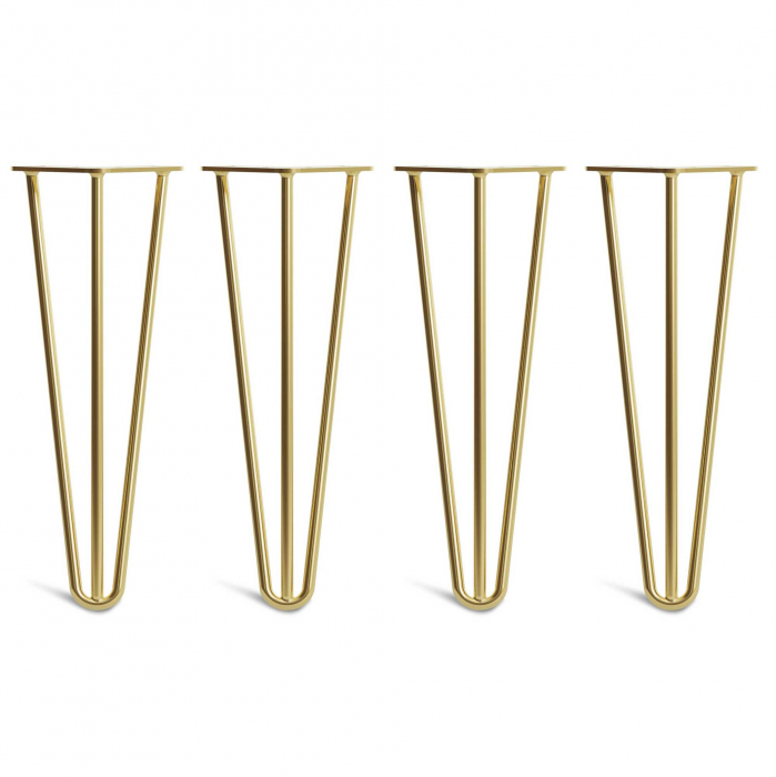 picioare masa metal model hairpin auriu [1]