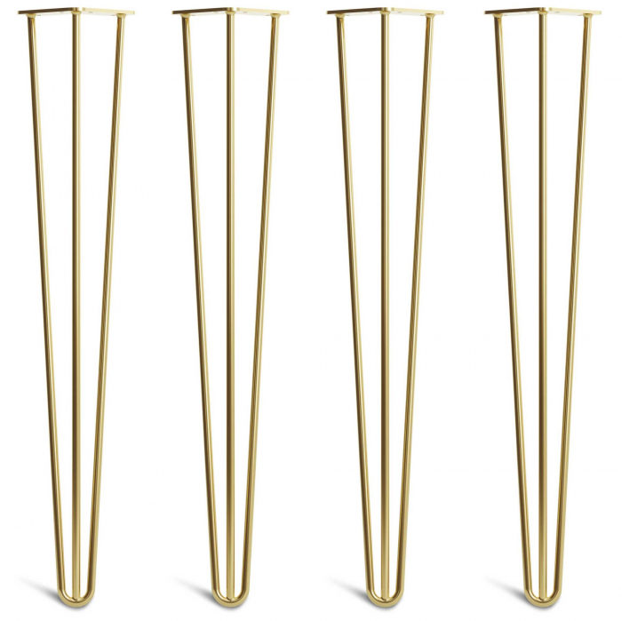 picioare masa metal model hairpin auriu [1]
