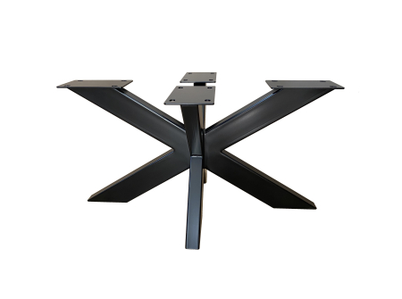 Picioare metal masă cafea - Picior masa cafea Spider Clasic, 600x350x400 h, negru