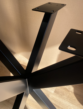 picioare masa metal spider negru rotund [7]