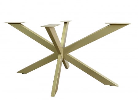 Picioare metal masă dining - picioare masa metal spider auriu
