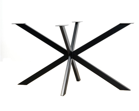 Picioare metal masă dining - Picior masa metal Spider Clasic 1200x700x720 mm, negru
