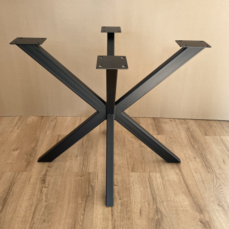Picior masa metal Spider Clasic 900x700x720 mm, negru, slim [2]