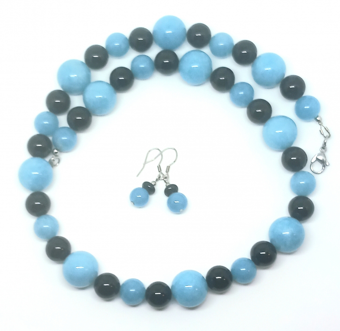 Set Angelit cu Agate Negre [3]