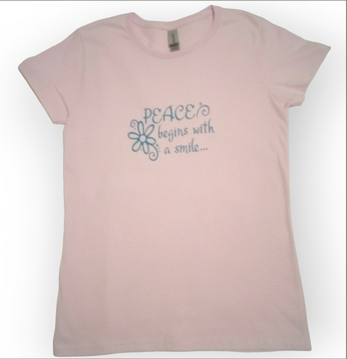 Tricou 'Peace begins with a smile' [2]