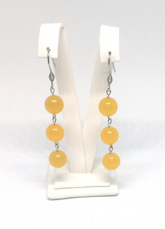 Jad - Cercei din Jad Galben