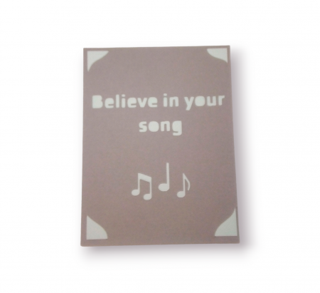 Felicitari - Felicitare 'Believe in your song'