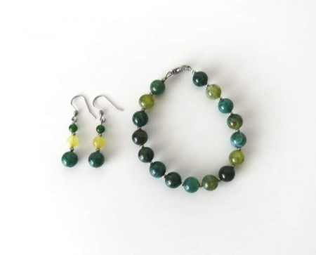 Set Agat verde cu galben [1]
