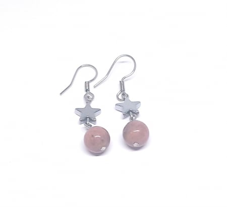 Hematit - Cercei Jasp si Hematit