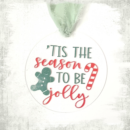 Decoratiune brad "Tis the season to be Jolly' [1]