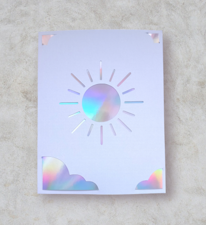 Felicitari - Felicitare 'Holographic Sun'