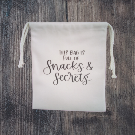 Produse personalizate - Saculet 'Snacks&Secrets'