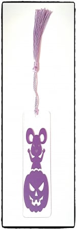 Halloween - Semn de carte 'Scary Purple Mouse'