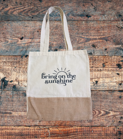 Produse personalizate - Tote bag 'Bring on the Sunshine'
