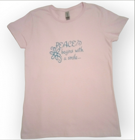 Tricou 'Peace begins with a smile' [1]