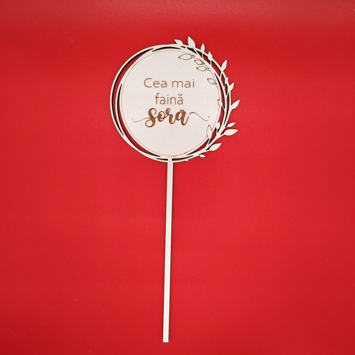 Topper din MDF M2, personalizabil, 25cm [1]