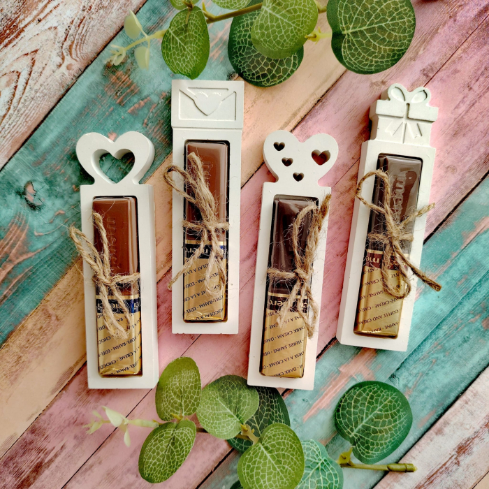 Set 4 decoratiuni ipsos pentru cadou 11x3cm [4]