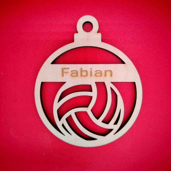Decoratiune din lemn Glob pentru Sportivi M1 9cm [1]