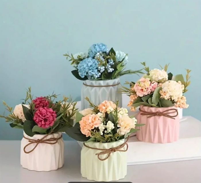 Decoratiune Vaza din ipsos 10x8cm [4]