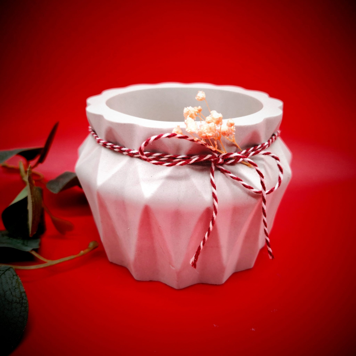 Decoratiune Vaza din ipsos 10x8cm [1]