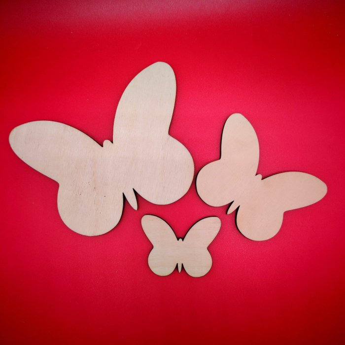Blank din lemn pentru crafturi Fluture, natur [1]