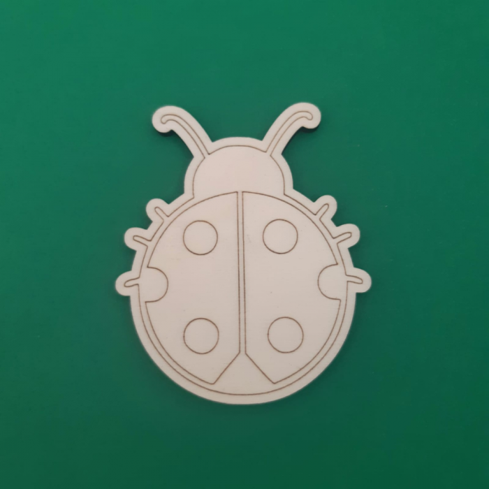 Buburuza din lemn 6x7.5cm [1]